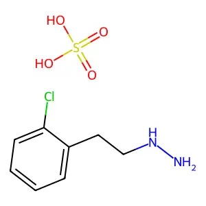 Hydrazine, 1-(o-chlorophenethyl)-, sulfate (1:1) structure