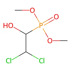 Phosphonic acid, (2,2-dichloro-1-hydroxyethyl)-, dimethyl ester structure