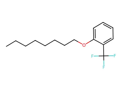 Octyl [2-(trifluoromethyl)phenyl] ether structure