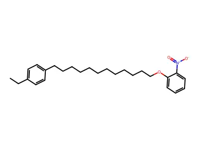 [12-(4-Ethylphenyl)dodecyl] 2-nitrophenyl ether structure