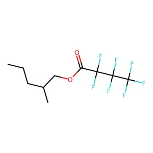 1-Heptafluorobutyryloxy-2-methylpentane structure