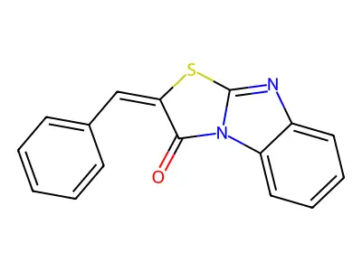 Thiazolo(3,2-a)benzimidazol-3(2H)-one, 2-(phenylmethylene)- structure
