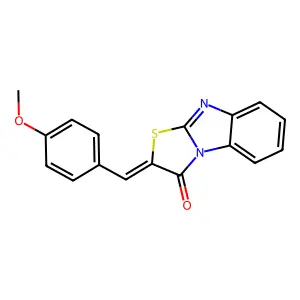 (2Z)-2-(4-Methoxybenzylidene)[1,3]thiazolo[3,2-a]benzimidazol-3(2H)-one structure