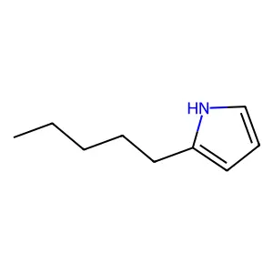 Pyrrole, 2-pentyl structure