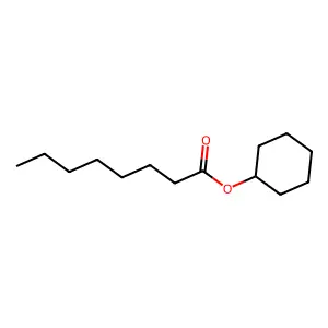 Cyclohexyl octanoate structure