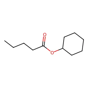Pentanoic acid, cyclohexyl ester structure