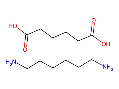 6-Azaniumylhexylazanium;hexanedioate structure