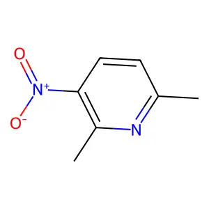 2,6-Dimethyl-3-nitropyridine structure