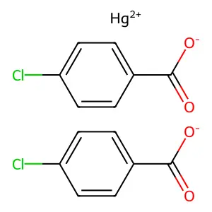 Mercury bis(4-chlorobenzoate) structure