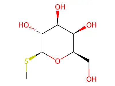 Thiomethylgalactoside structure