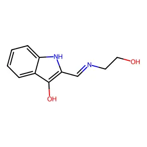 2-{[(2-hydroxyethyl)amino]methylene}-1,2-dihydro-3H-indol-3-one structure