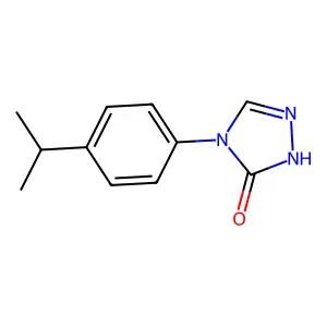 4-(4-isopropylphenyl)-2,4-dihydro-3H-1,2,4-triazol-3-one structure
