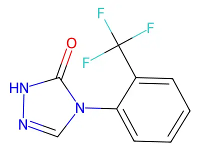 4-[2-(trifluoromethyl)phenyl]-2,4-dihydro-3H-1,2,4-triazol-3-one structure