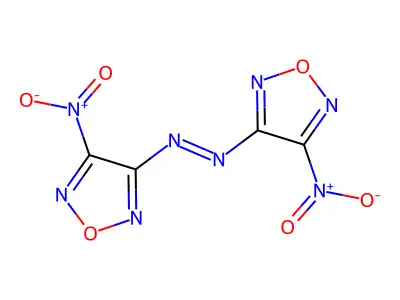 Bis(4-nitro-1,2,5-oxadiazol-3-yl)diazene structure