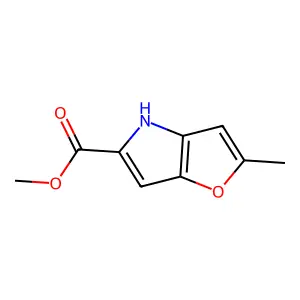 methyl 2-methyl-4H-furo[3,2-b]pyrrole-5-carboxylate structure