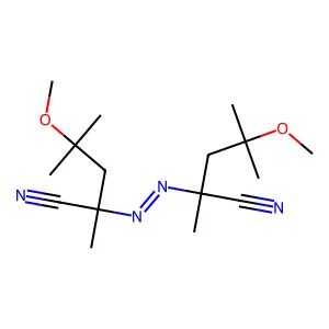 2,2'-Azobis(2,4-dimethyl-4-methoxyvaleronitrile) structure