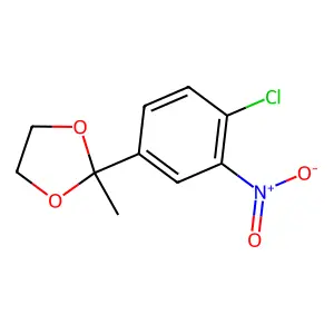 2-(4-Chloro-3-nitrophenyl)-2-methyl-1,3-dioxolane structure