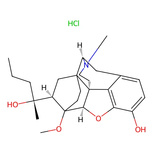 Dihydroetorphine hydrochloride structure