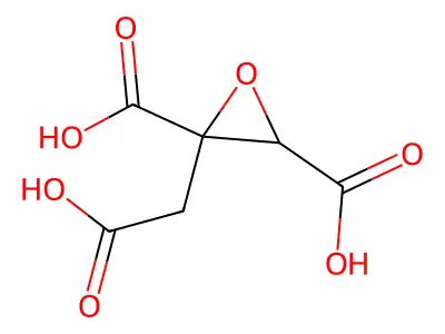 2-(carboxymethyl)oxirane-2,3-dicarboxylic Acid structure