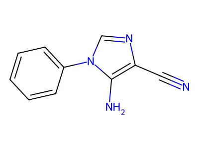 5-Amino-1-phenyl-1H-imidazole-4-carbonitrile structure