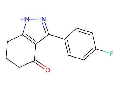 3-(4-Fluorophenyl)-6,7-dihydro-1H-indazol-4(5H)-one structure