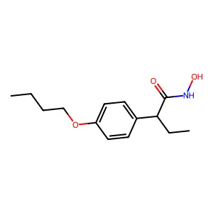 2-(4-Butoxyphenyl)-N-hydroxybutanimidic acid structure