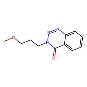 3-(3-Methoxypropyl)-1,2,3-benzotriazin-4-one structure