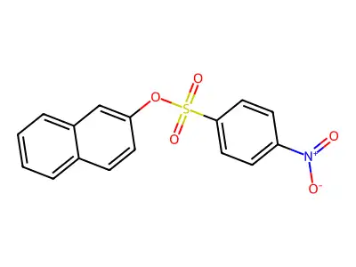 Naphthalen-2-yl 4-nitrobenzenesulfonate structure