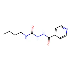 Semicarbazide, 4-butyl-1-isonicotinoyl- structure