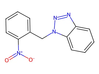 1-[(2-Nitrophenyl)methyl]-1H-1,2,3-benzotriazole structure