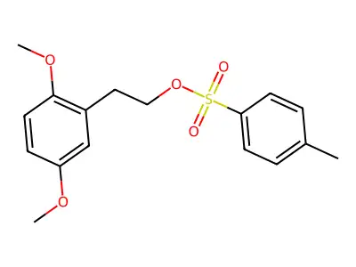 2-(2,5-Dimethoxyphenyl)ethyl 4-methylbenzene-1-sulfonate structure