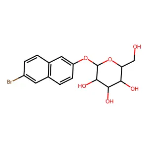 6-Bromo-2-naphthalenyl beta-D-galactopyranoside structure