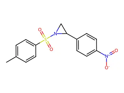 N-Tosyl-2-(p-nitrophenyl)aziridine structure