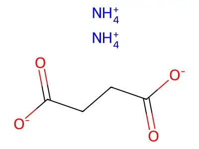 butanedioic acid, monoammonium salt structure