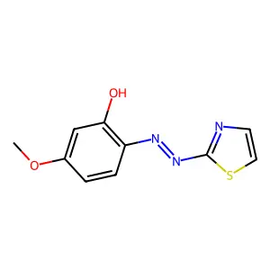 5-METHOXY-2-(2-THIAZOLYLAZO)-PHENOL structure
