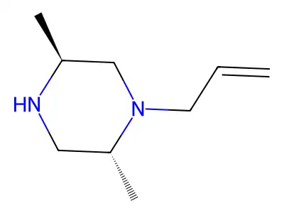 1-Allyl-2,5-dimethylpiperazine structure