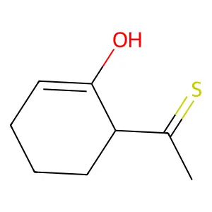 Cyclohexanone, 2-(thioacetyl)- structure