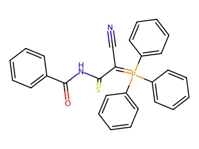 N-(2-Cyano-2-(triphenylphosphoranylidene)ethanethioyl)benzamide structure