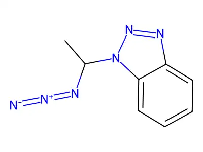1-(1-Azidoethyl)-1H-1,2,3-benzotriazole structure