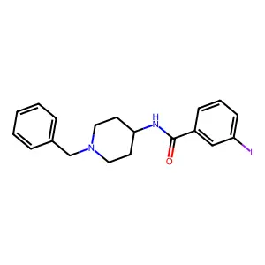 N-(1-Benzyl-4-piperidinyl)-3-iodobenzamide structure