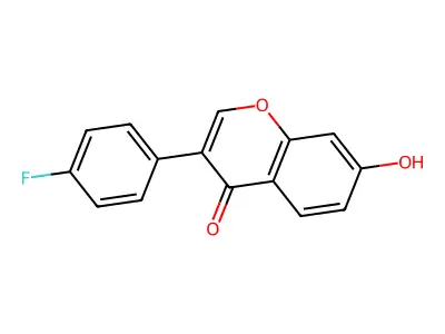 4'-Fluoro-7-hydroxyisoflavone structure