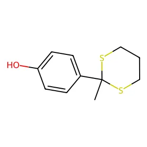 4-(2-Methyl-1,3-dithian-2-yl)phenol structure