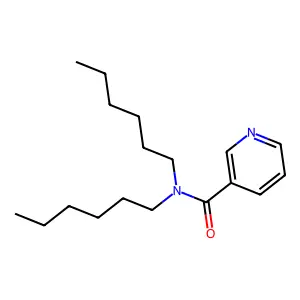 Nicotinamide, N,N-dihexyl- structure