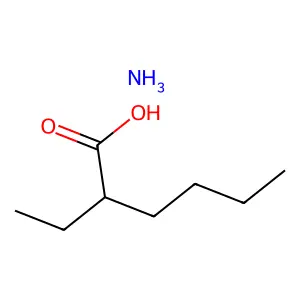 Ammonium 2-ethylhexanoate structure