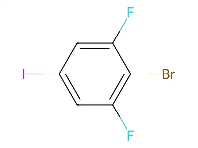 2-Bromo-1,3-difluoro-5-iodobenzene structure