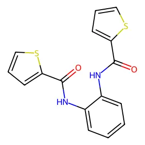 N-[2-(thiophene-2-carbonylamino)phenyl]thiophene-2-carboxamide structure