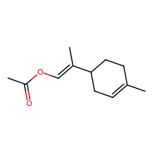 2-(4-Methyl-3-cyclohexen-1-yl)propenyl acetate structure