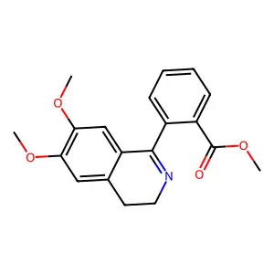 Methyl 2-(6,7-dimethoxy-3,4-dihydroisoquinolin-1-yl)benzoate structure