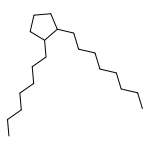 (1R,2S)-1-heptyl-2-octylcyclopentane structure