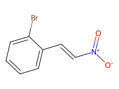 o-Bromo-nitrostyrene structure